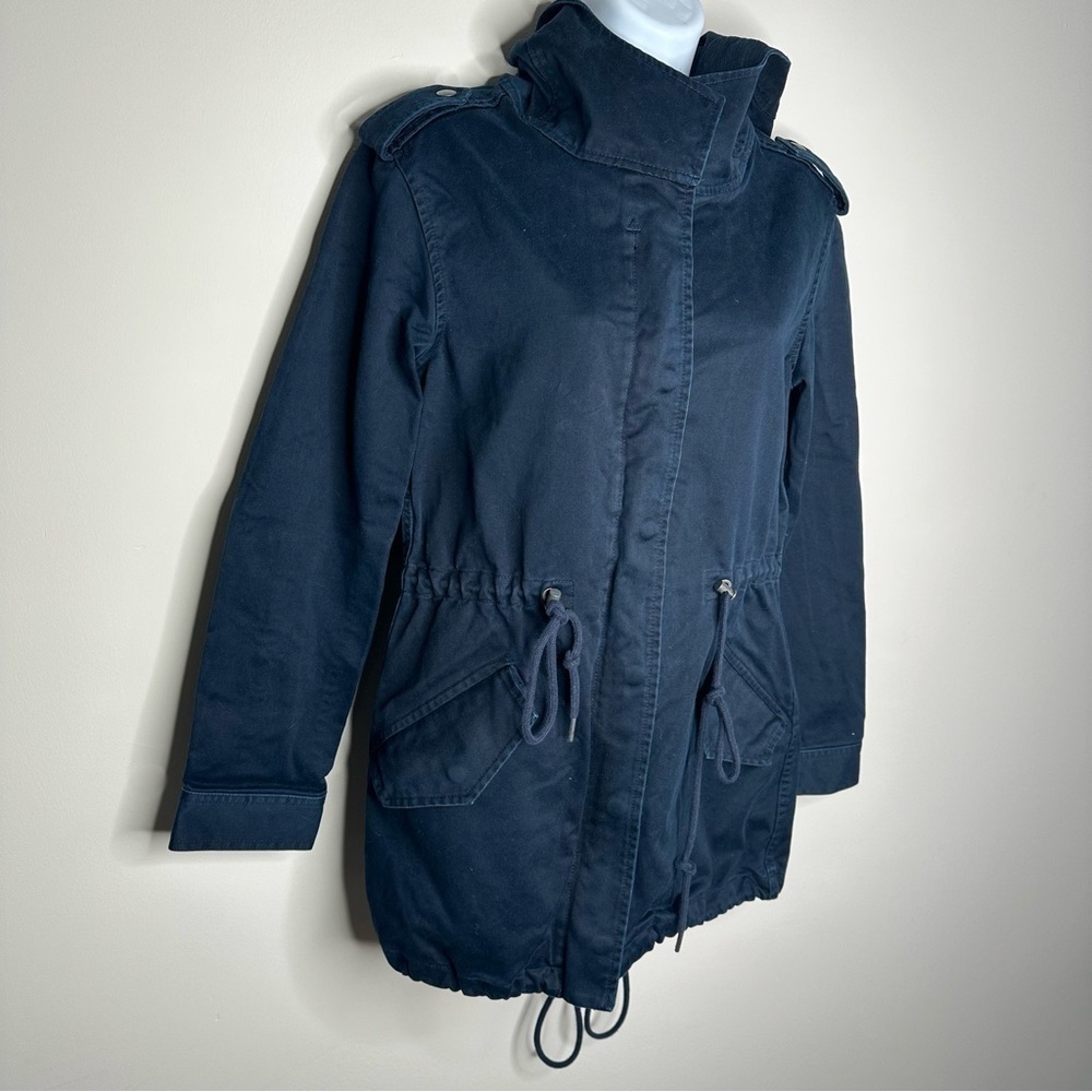 Aritzia Talula Navy Trooper Military Jacket